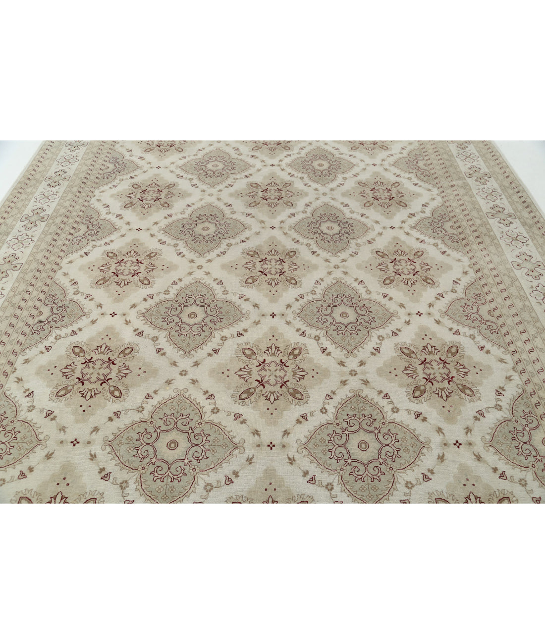 Ariana 9'0'' X 12'0'' Hand-Knotted Wool Rug 9'0'' x 12'0'' (270 X 360) / Ivory / Beige