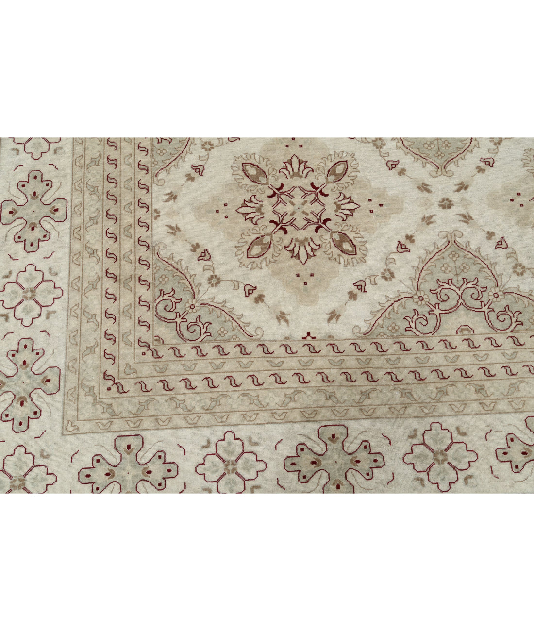 Ariana 9'0'' X 12'0'' Hand-Knotted Wool Rug 9'0'' x 12'0'' (270 X 360) / Ivory / Beige