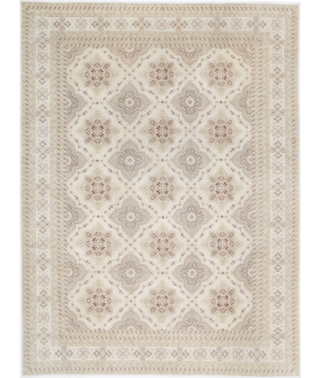 Ariana 9'0'' X 12'0'' Hand-Knotted Wool Rug 9'0'' x 12'0'' (270 X 360) / Ivory / Beige