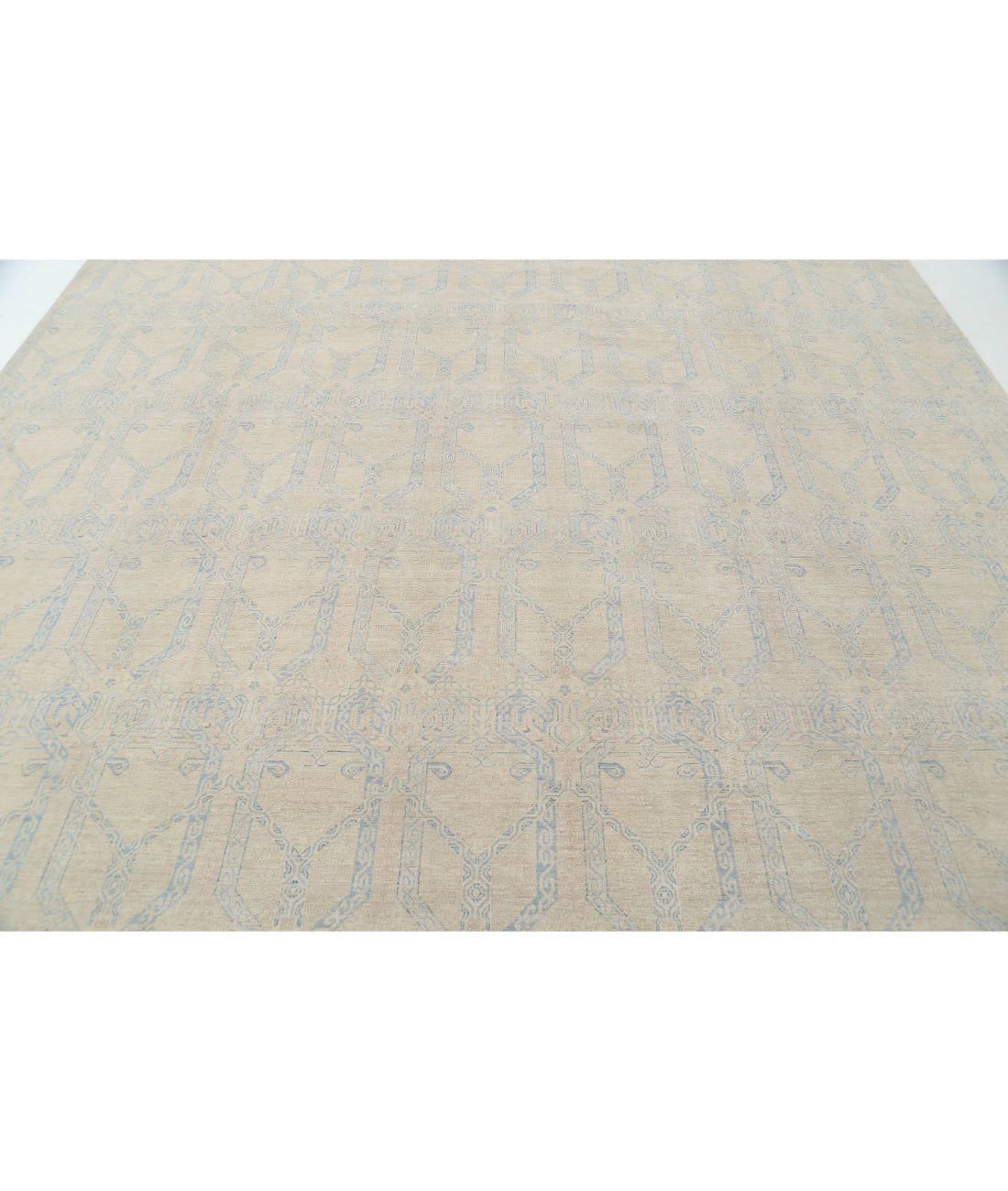 Artemix 10'0'' X 13'9'' Hand-Knotted Wool Rug 10'0'' x 13'9'' (300 X 413) / Beige / Blue