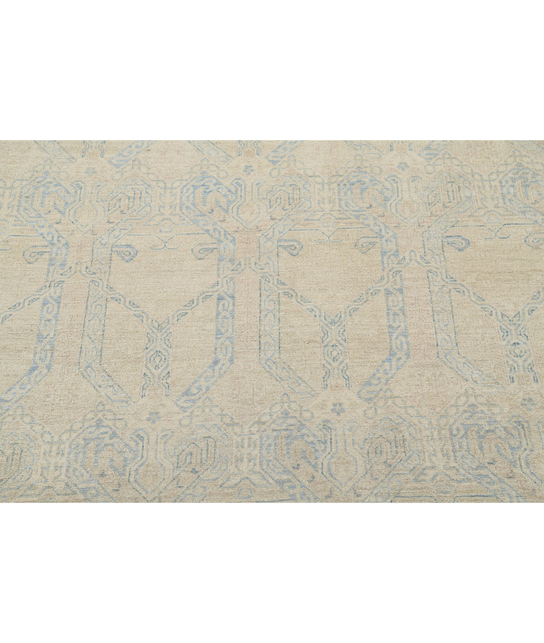 Artemix 10'0'' X 13'9'' Hand-Knotted Wool Rug 10'0'' x 13'9'' (300 X 413) / Beige / Blue