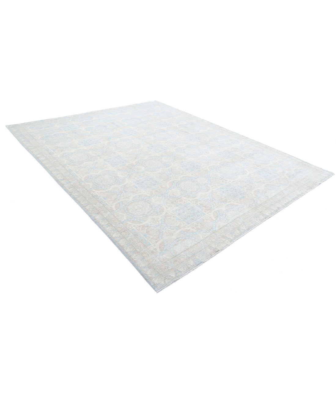 Ariana 8'0'' X 10'4'' Hand-Knotted Wool Rug 8'0'' x 10'4'' (240 X 310) / Grey / Ivory
