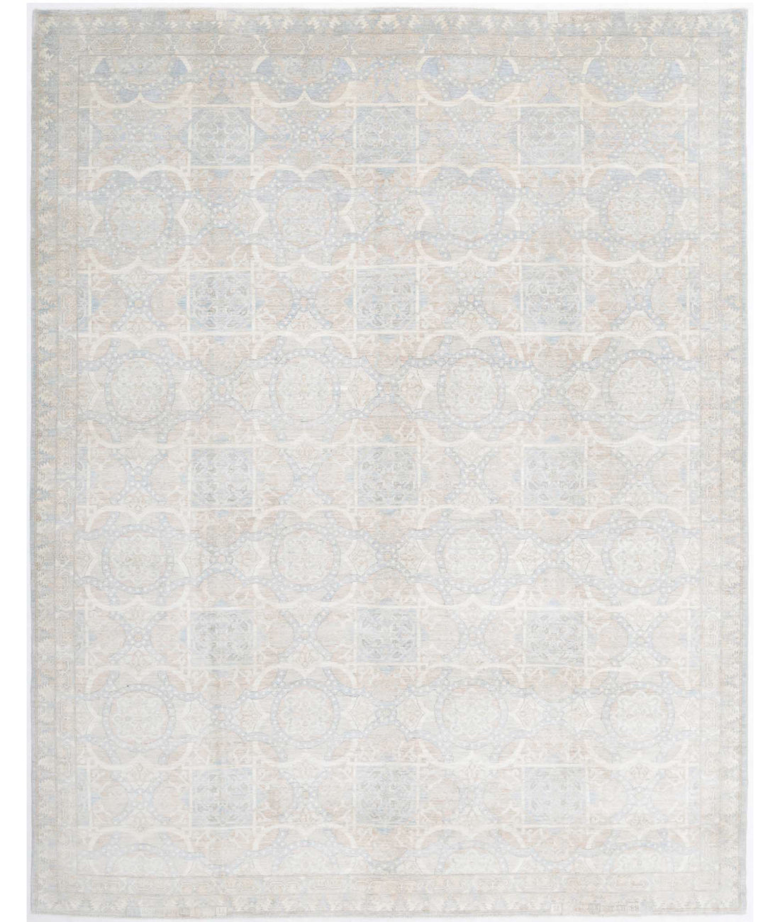 Ariana 8'0'' X 10'4'' Hand-Knotted Wool Rug 8'0'' x 10'4'' (240 X 310) / Grey / Ivory