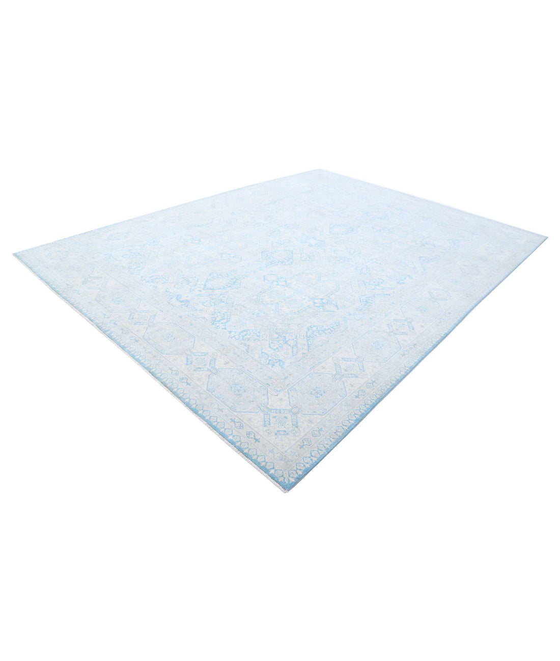Ariana 9'2'' X 12'4'' Hand-Knotted Wool Rug 9'2'' x 12'4'' (275 X 370) / Blue / Ivory