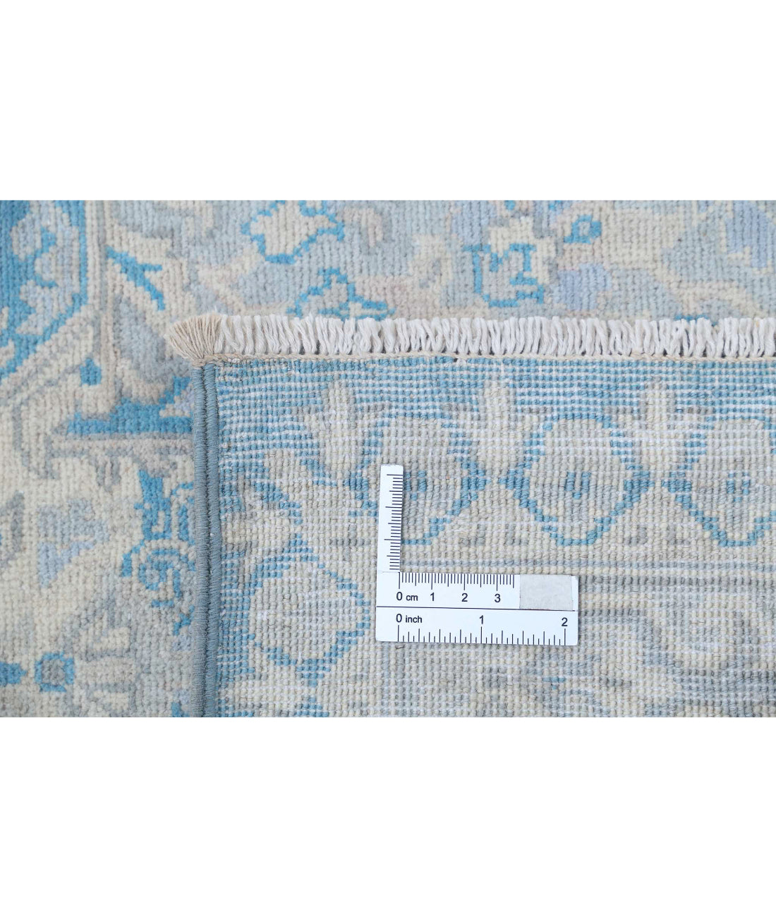 Ariana 9'2'' X 12'4'' Hand-Knotted Wool Rug 9'2'' x 12'4'' (275 X 370) / Blue / Ivory