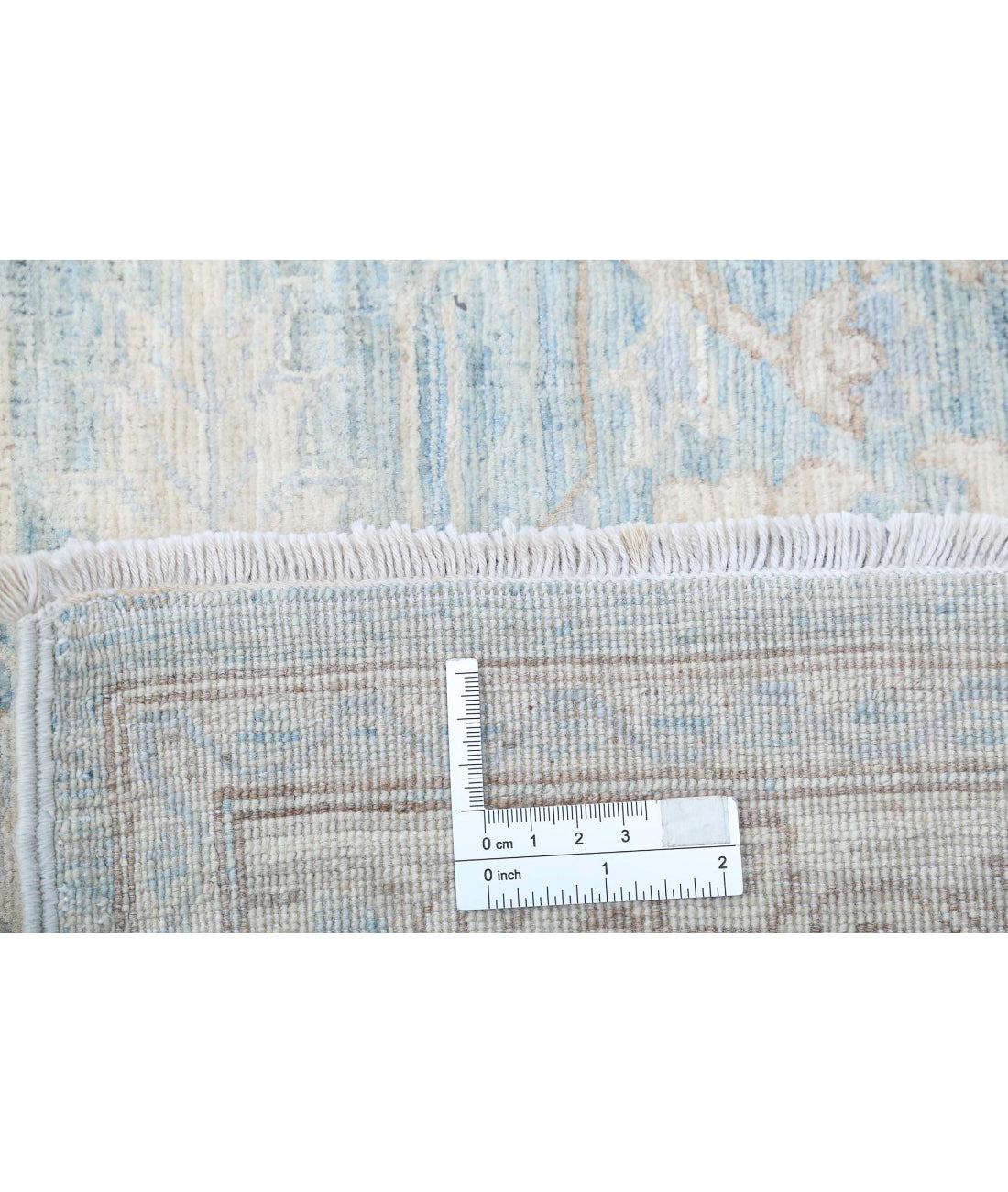 Ariana 3'10'' X 16'8'' Hand-Knotted Wool Rug 3'10'' x 16'8'' (115 X 500) / Teal / Gold