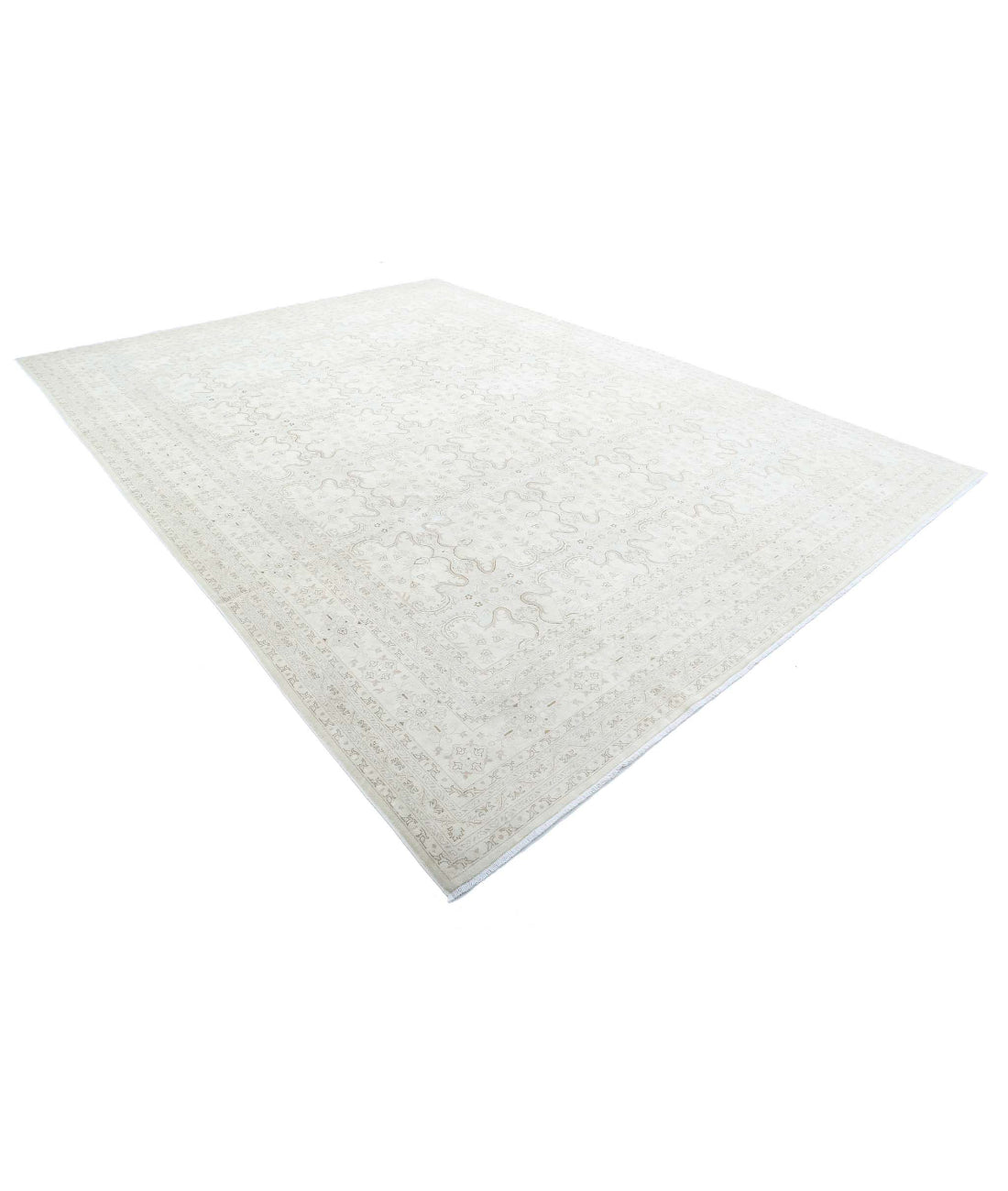 Ariana 9'10'' X 13'5'' Hand-Knotted Wool Rug 9'10'' x 13'5'' (295 X 403) / Ivory / Taupe