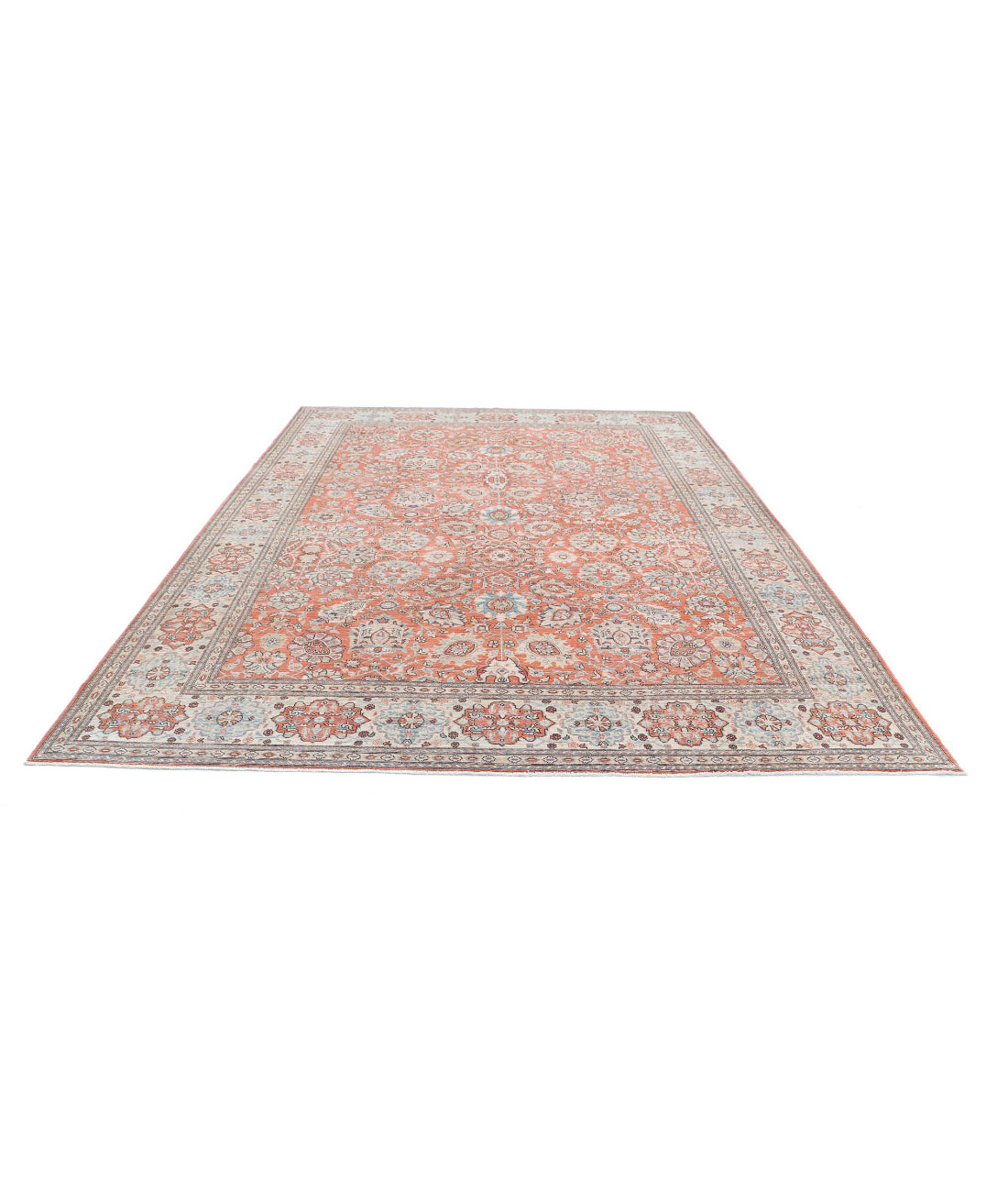 Ariana 8'10'' X 11'7'' Hand-Knotted Wool Rug 8'10'' x 11'7'' (265 X 348) / Pink / Beige