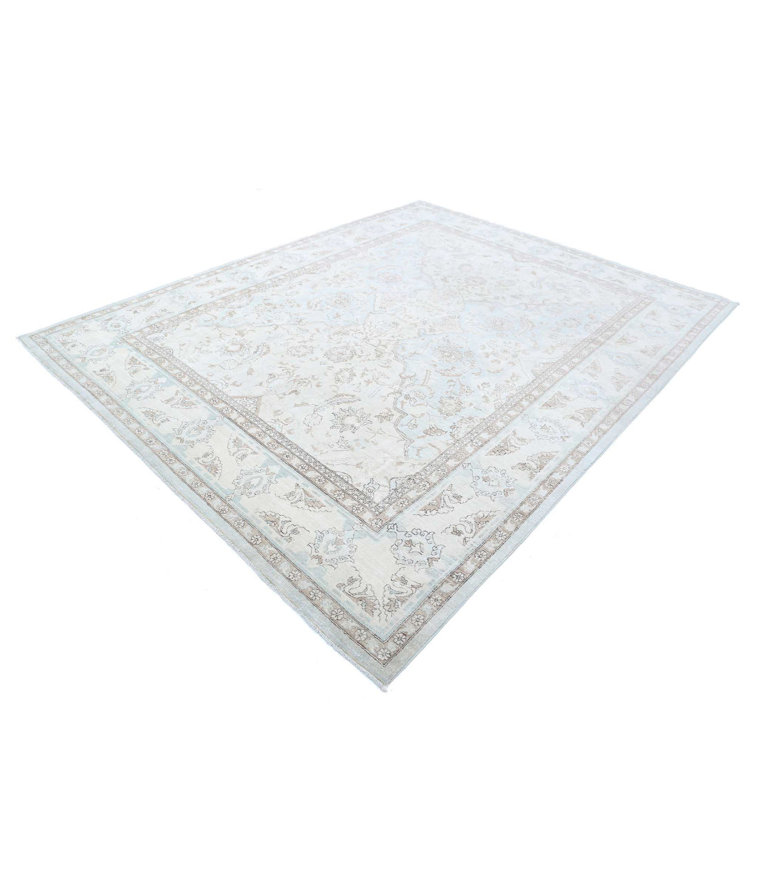 Ariana 7'11'' X 10'2'' Hand-Knotted Wool Rug 7'11'' x 10'2'' (238 X 305) / Ivory / Taupe