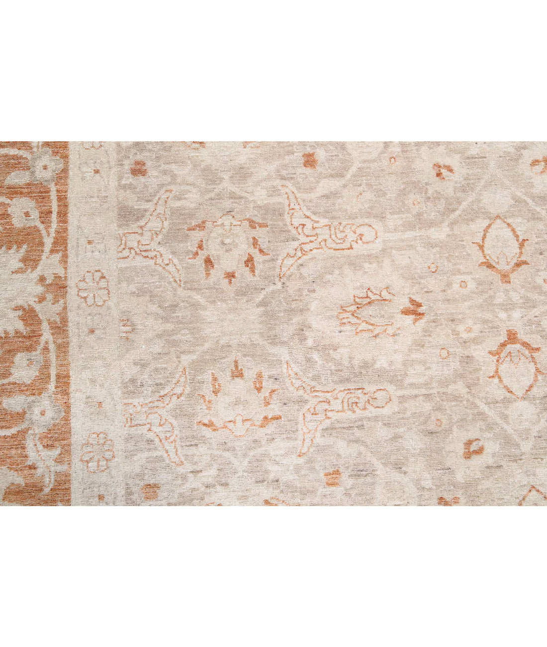 Ariana 9'10'' X 13'5'' Hand-Knotted Wool Rug 9'10'' x 13'5'' (295 X 403) / Beige / Rust
