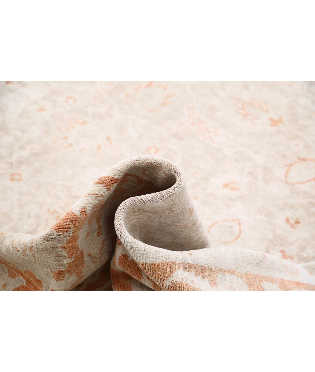 Ariana 9'10'' X 13'5'' Hand-Knotted Wool Rug 9'10'' x 13'5'' (295 X 403) / Beige / Rust