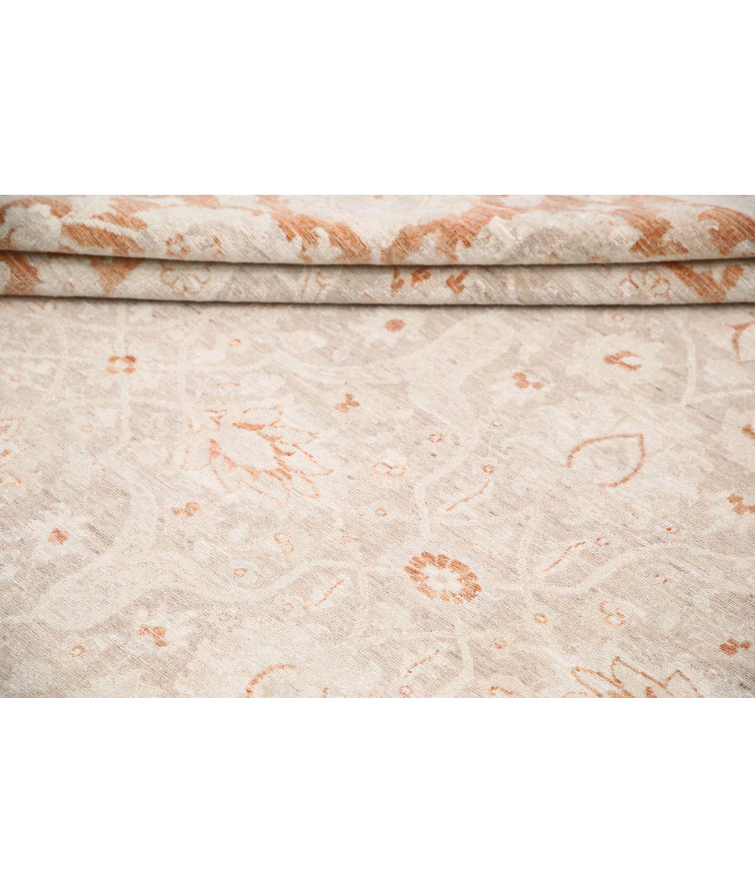 Ariana 9'10'' X 13'5'' Hand-Knotted Wool Rug 9'10'' x 13'5'' (295 X 403) / Beige / Rust