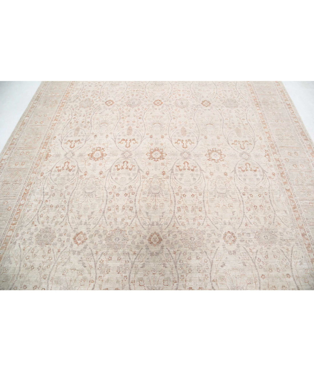 Ariana 8'0'' X 10'7'' Hand-Knotted Wool Rug 8'0'' x 10'7'' (240 X 318) / Ivory / Taupe