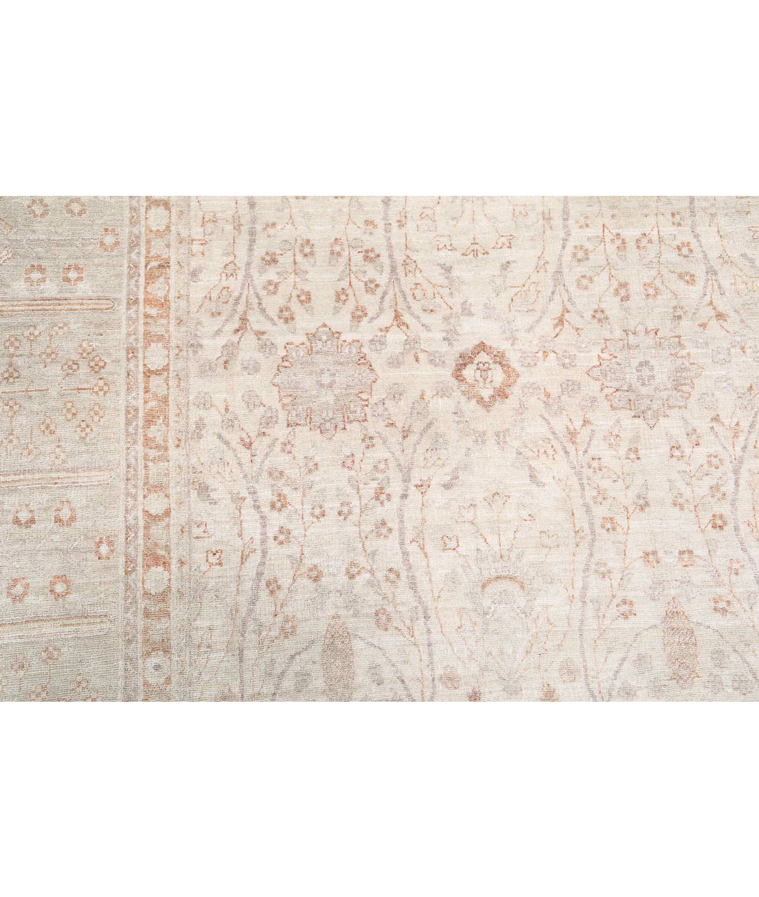 Ariana 8'0'' X 10'7'' Hand-Knotted Wool Rug 8'0'' x 10'7'' (240 X 318) / Ivory / Taupe