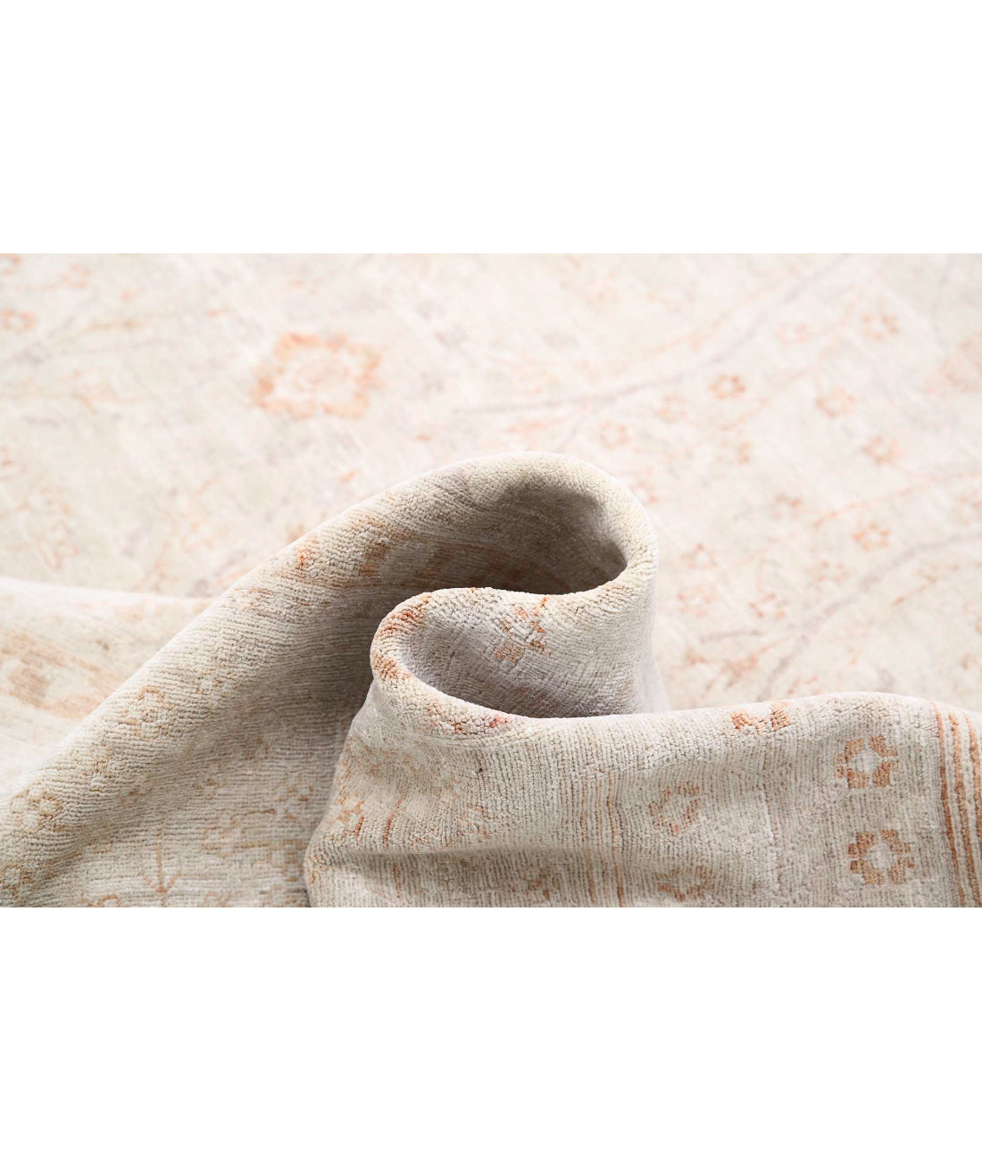 Ariana 8'0'' X 10'7'' Hand-Knotted Wool Rug 8'0'' x 10'7'' (240 X 318) / Ivory / Taupe