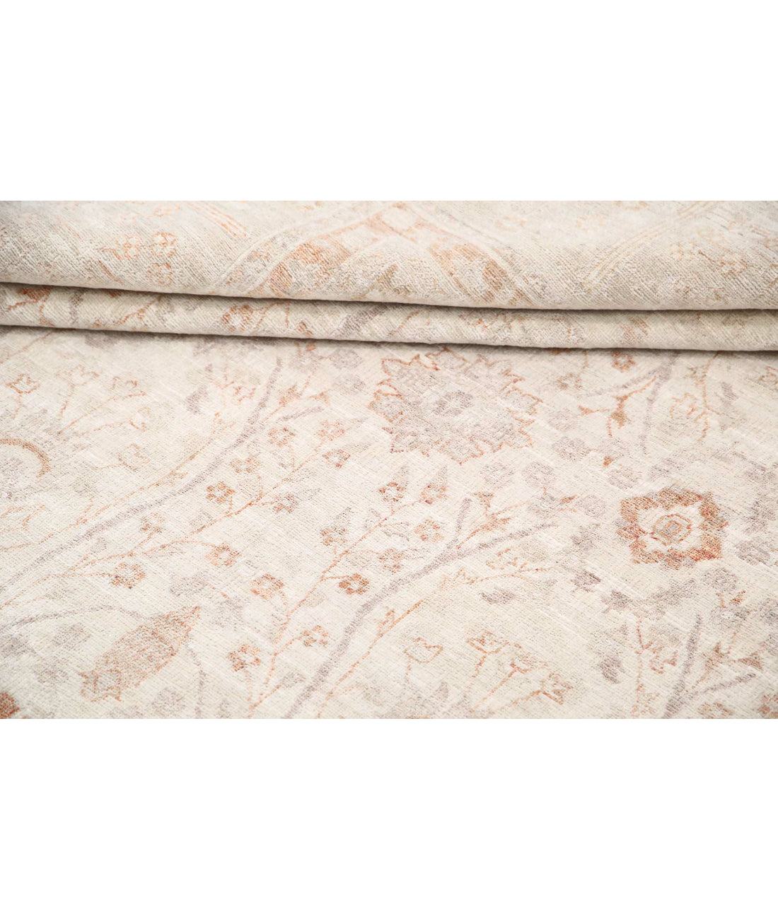 Ariana 8'0'' X 10'7'' Hand-Knotted Wool Rug 8'0'' x 10'7'' (240 X 318) / Ivory / Taupe