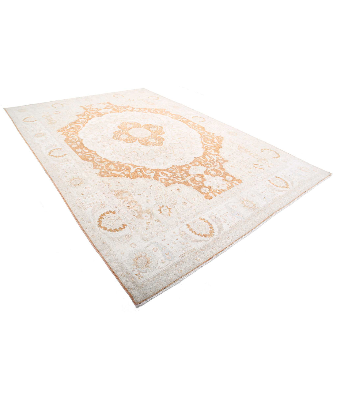 Ariana 8'8'' X 12'9'' Hand-Knotted Wool Rug 8'8'' x 12'9'' (260 X 383) / Rust / Ivory