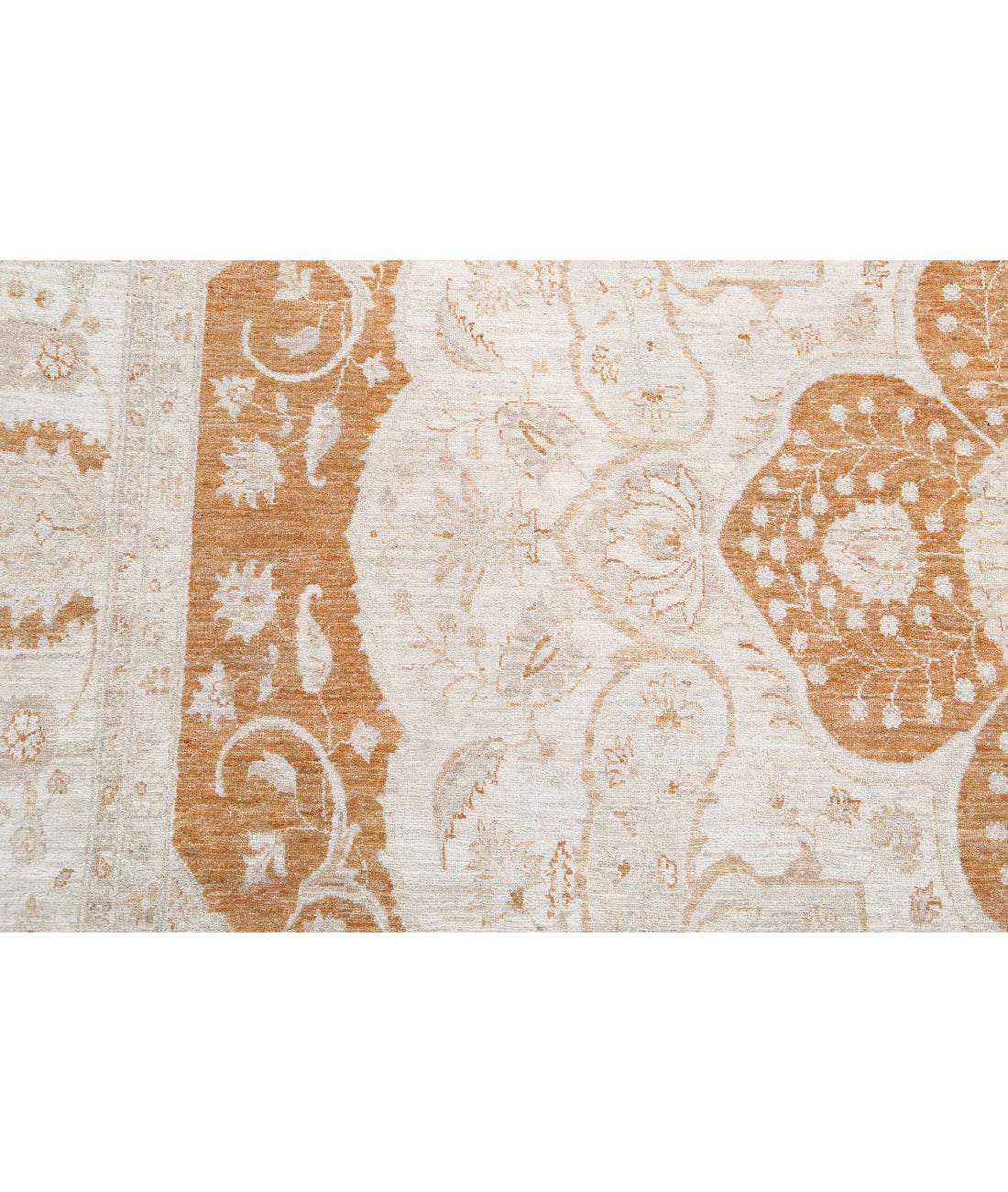 Ariana 8'8'' X 12'9'' Hand-Knotted Wool Rug 8'8'' x 12'9'' (260 X 383) / Rust / Ivory