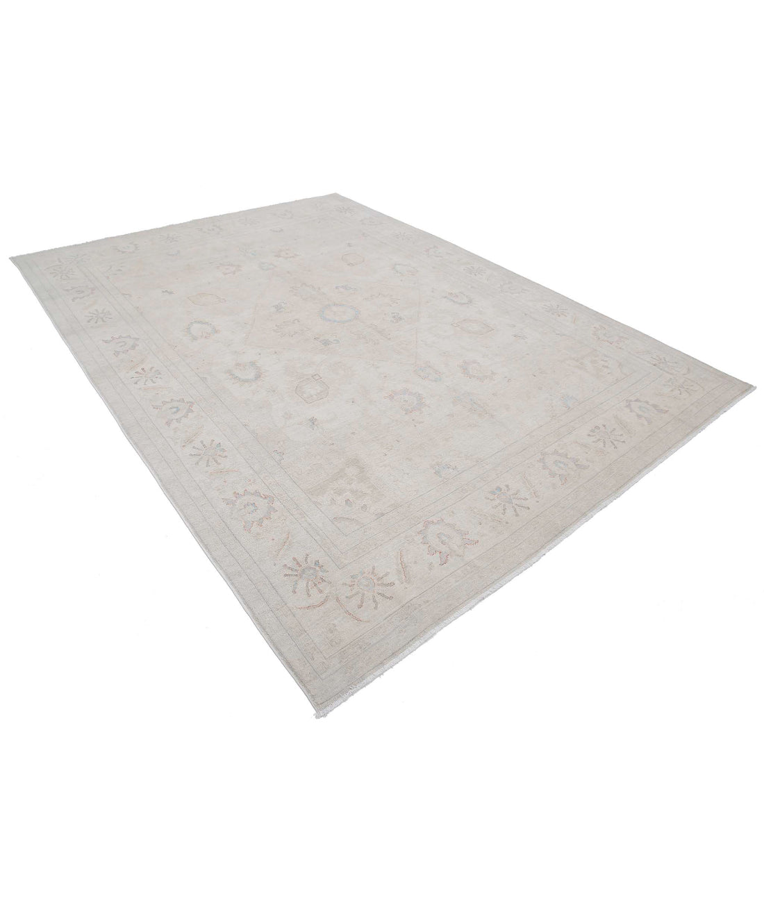 Ariana 7'9'' X 10'5'' Hand-Knotted Wool Rug 7'9'' x 10'5'' (233 X 313) / Ivory / Grey