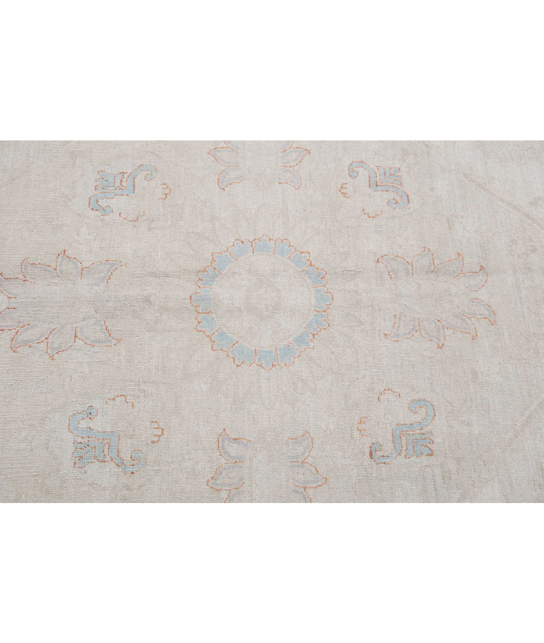 Ariana 7'9'' X 10'5'' Hand-Knotted Wool Rug 7'9'' x 10'5'' (233 X 313) / Ivory / Grey