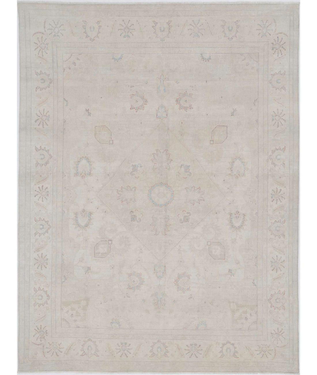 Ariana 7'9'' X 10'5'' Hand-Knotted Wool Rug 7'9'' x 10'5'' (233 X 313) / Ivory / Grey