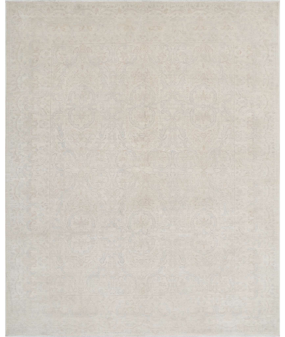 Ariana 8'2'' X 10'1'' Hand-Knotted Wool Rug 8'2'' x 10'1'' (245 X 303) / Ivory / Grey