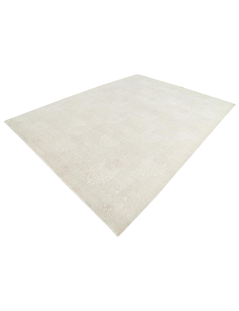Artemix 8' 5" X 11' 1" Hand-Knotted Wool Rug 8' 5" X 11' 1" (257 X 338) / Taupe / Ivory