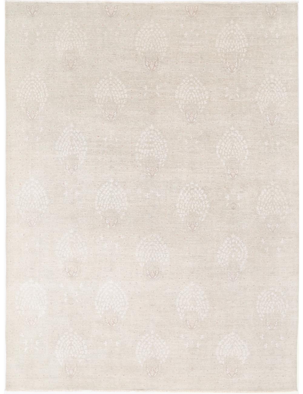 Artemix 8' 5" X 11' 1" Hand-Knotted Wool Rug 8' 5" X 11' 1" (257 X 338) / Taupe / Ivory