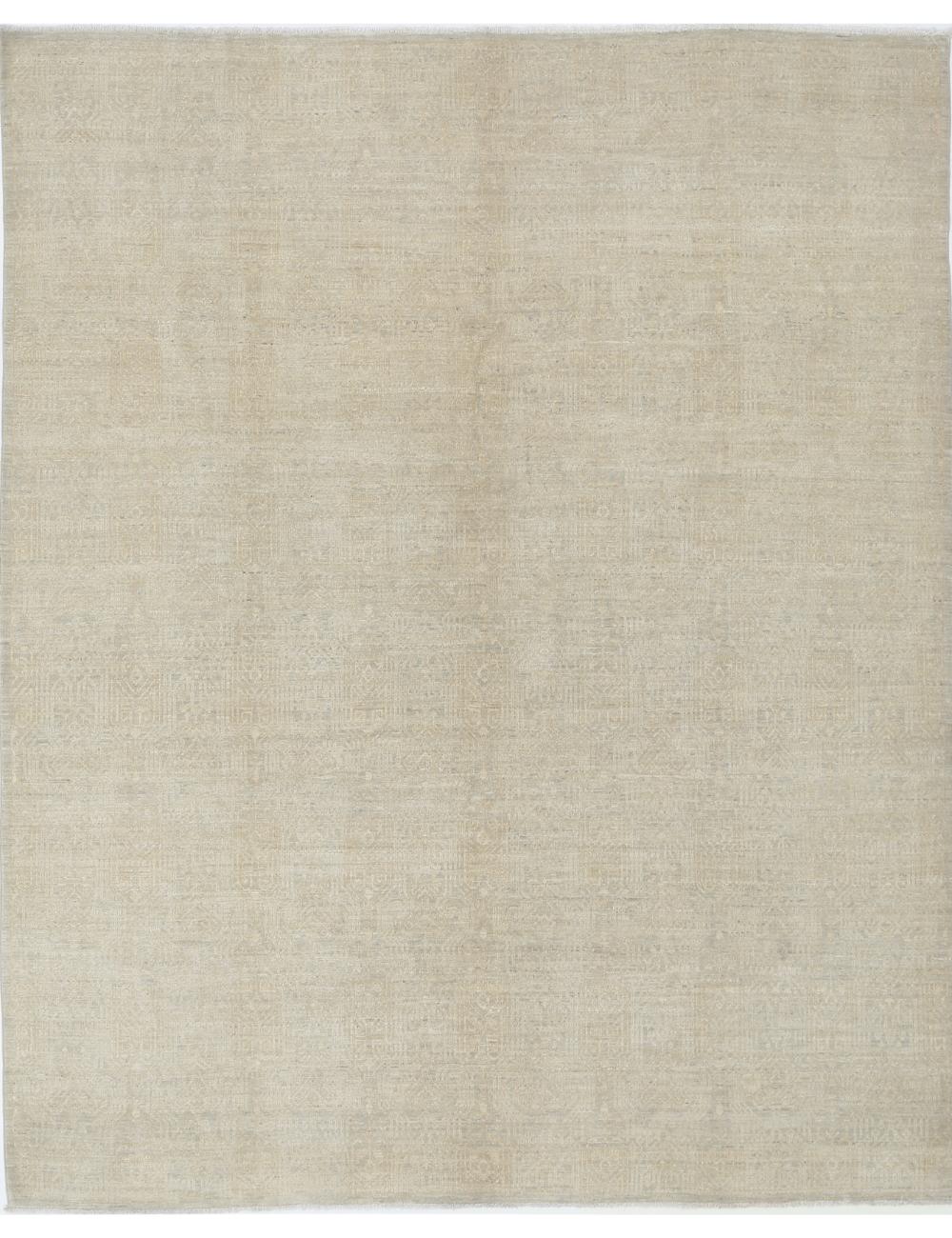Artemix 8' 0" X 9' 6" Hand-Knotted Wool Rug 8' 0" X 9' 6" (244 X 290) / Grey / Tan