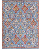 Artemix 8'11'' X 11'8'' Hand-Knotted Wool Rug 8'11'' x 11'8'' (268 X 350) / Blue / Red