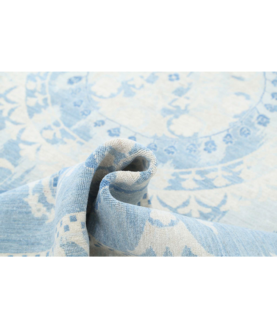 Artemix 9'0'' X 11'10'' Hand-Knotted Wool Rug 9'0'' x 11'10'' (270 X 355) / Blue / Grey