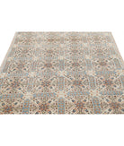 Artemix 4'10'' X 9'4'' Hand-Knotted Wool Rug 4'10'' x 9'4'' (145 X 280) / Ivory / Blue