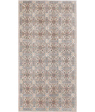 Artemix 4'10'' X 9'4'' Hand-Knotted Wool Rug 4'10'' x 9'4'' (145 X 280) / Ivory / Blue