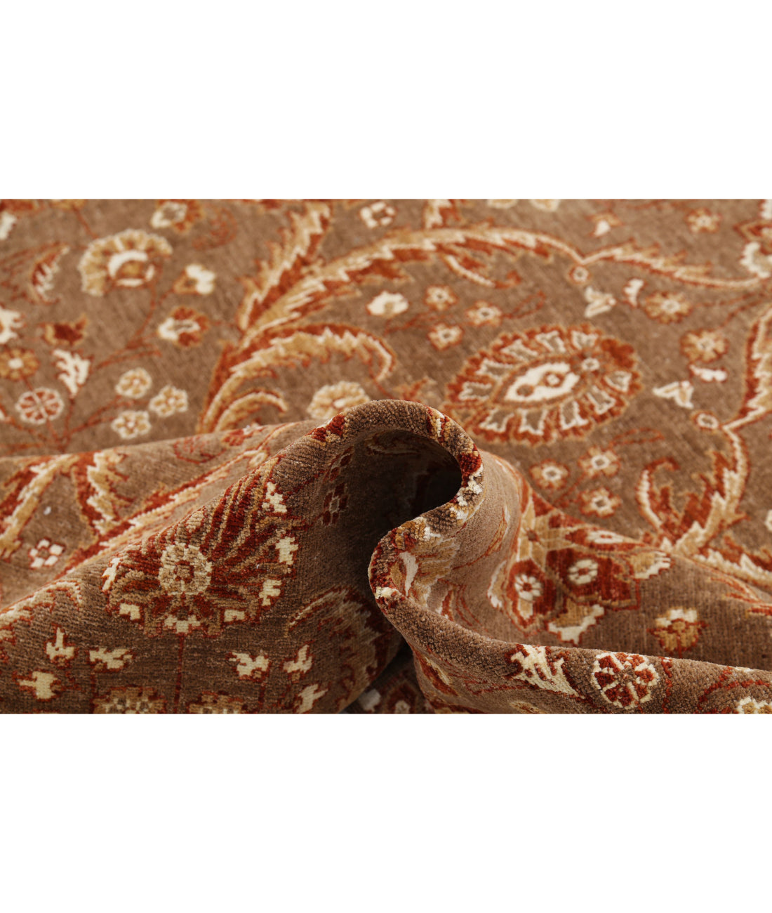 Artemix 8'0'' X 9'8'' Hand-Knotted Wool Rug 8'0'' x 9'8'' (240 X 290) / Tan / Rust