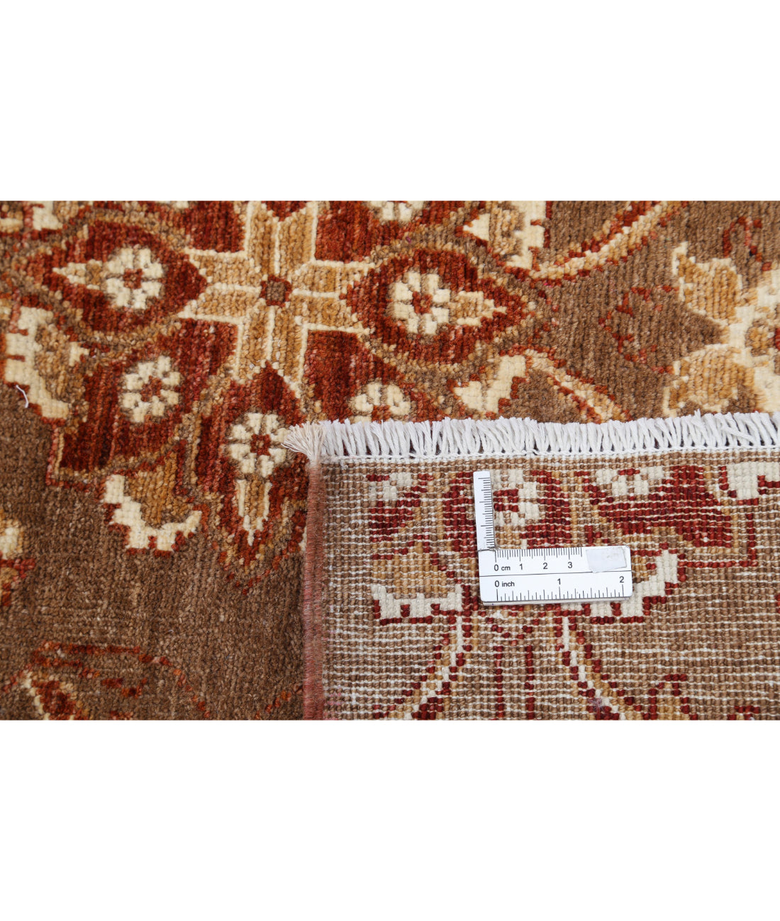 Artemix 8'0'' X 9'8'' Hand-Knotted Wool Rug 8'0'' x 9'8'' (240 X 290) / Tan / Rust