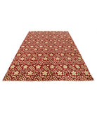 Artemix 6'7'' X 9'5'' Hand-Knotted Wool Rug 6'7'' x 9'5'' (198 X 283) / Red / Ivory