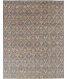 Artemix 8'11'' X 11'8'' Hand-Knotted Wool Rug 8'11'' x 11'8'' (268 X 350) / Brown / Blue
