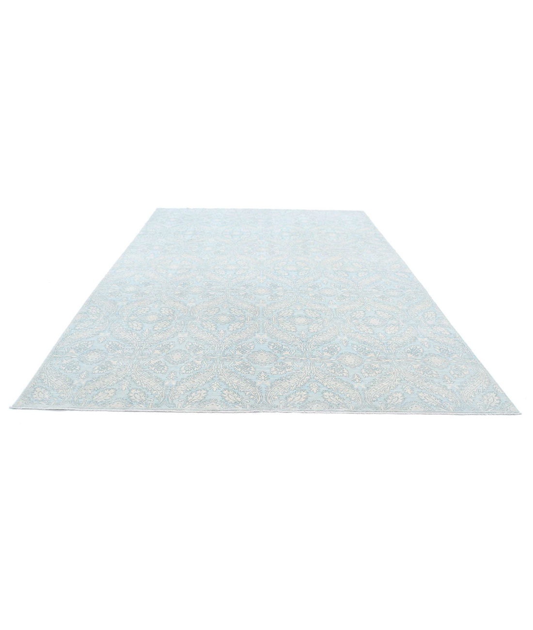 Ariana 8'10'' X 11'5'' Hand-Knotted Wool Rug 8'10'' x 11'5'' (265 X 343) / Teal / Teal