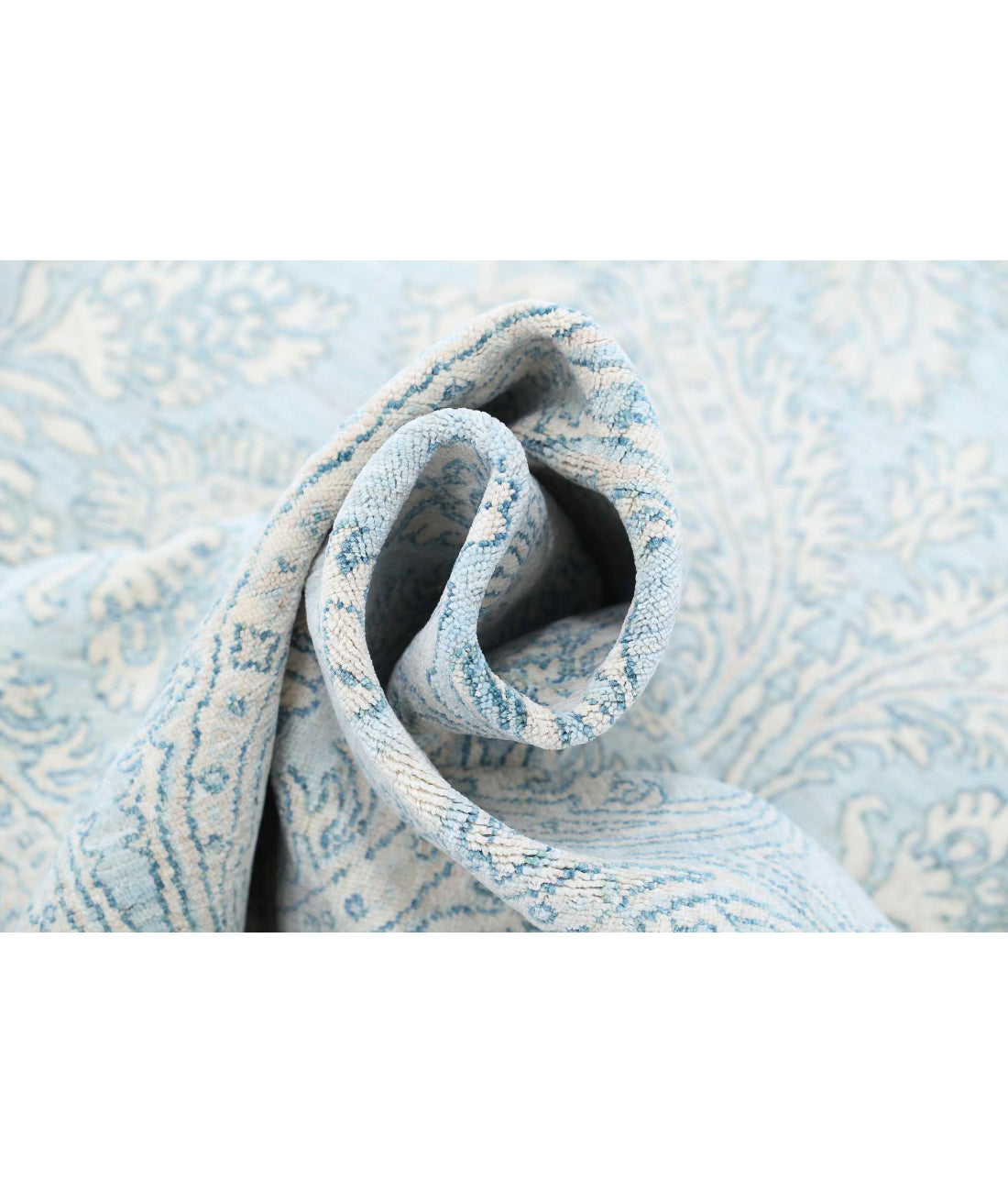 Ariana 8'10'' X 11'5'' Hand-Knotted Wool Rug 8'10'' x 11'5'' (265 X 343) / Teal / Teal