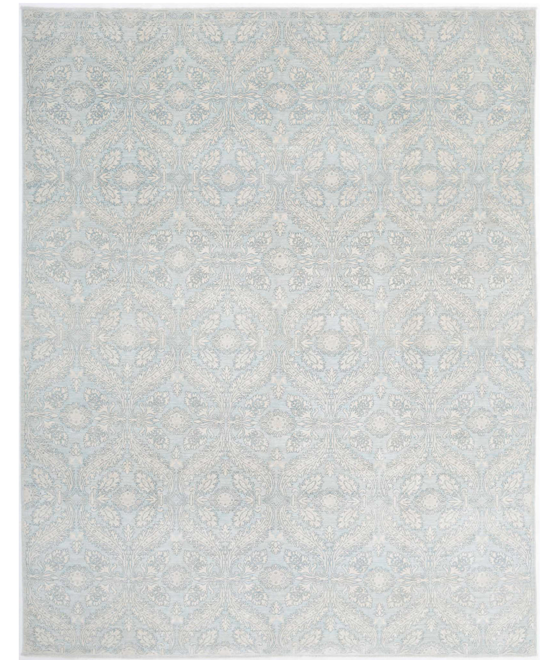 Ariana 8'10'' X 11'5'' Hand-Knotted Wool Rug 8'10'' x 11'5'' (265 X 343) / Teal / Teal