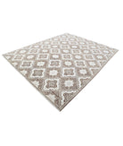 Artemix 7'11'' X 10'0'' Hand-Knotted Wool Rug 7'11'' x 10'0'' (238 X 300) / Brown / Ivory