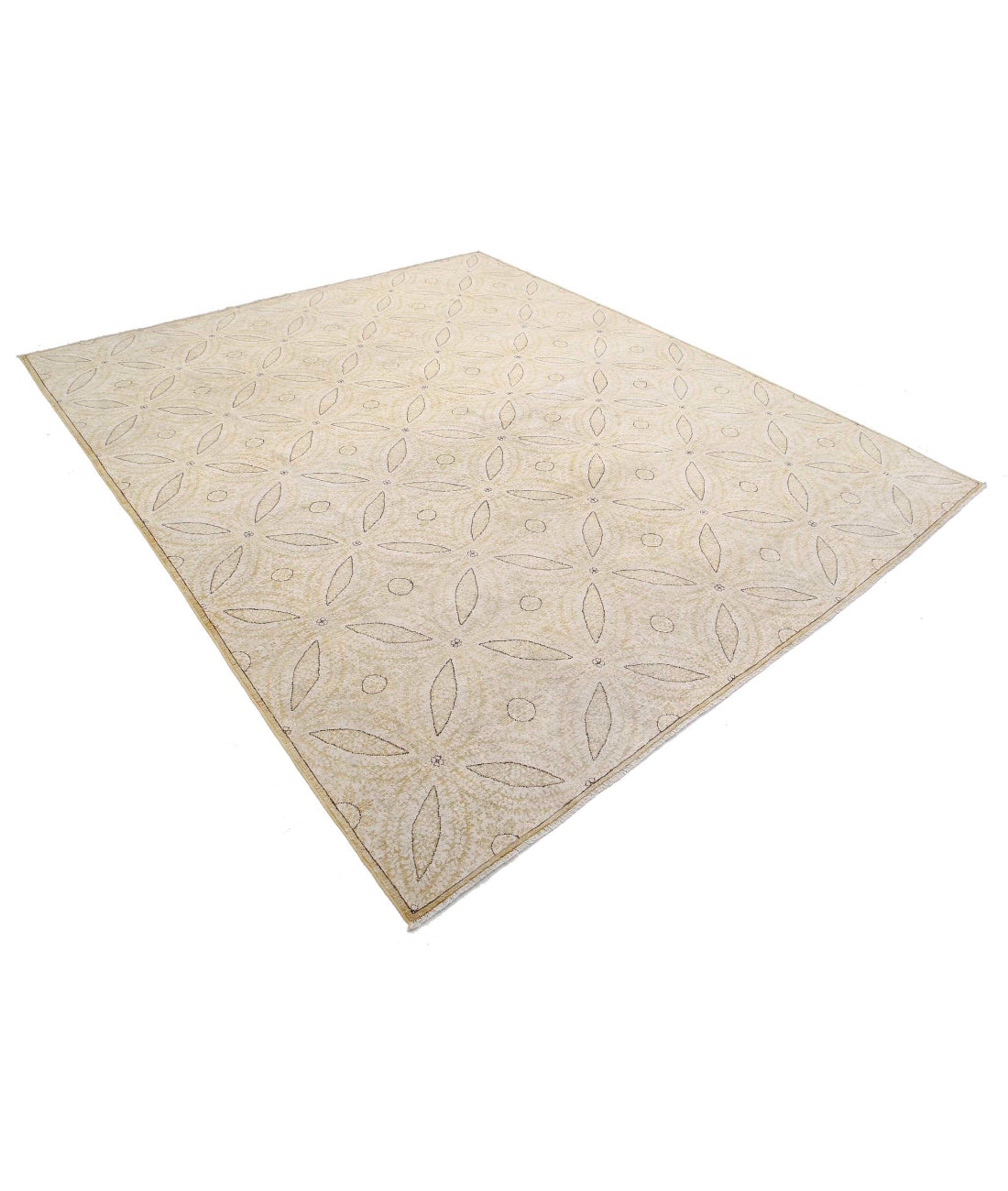 Artemix 8'1'' X 9'8'' Hand-Knotted Wool Rug 8'1'' x 9'8'' (243 X 290) / Gold / Ivory