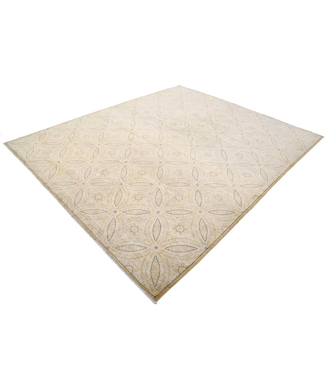 Artemix 8'1'' X 9'8'' Hand-Knotted Wool Rug 8'1'' x 9'8'' (243 X 290) / Gold / Ivory