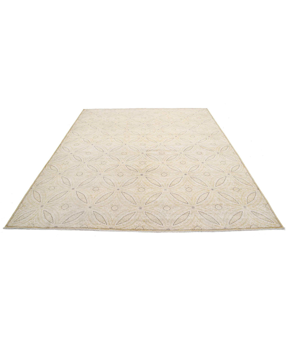 Artemix 8'1'' X 9'8'' Hand-Knotted Wool Rug 8'1'' x 9'8'' (243 X 290) / Gold / Ivory