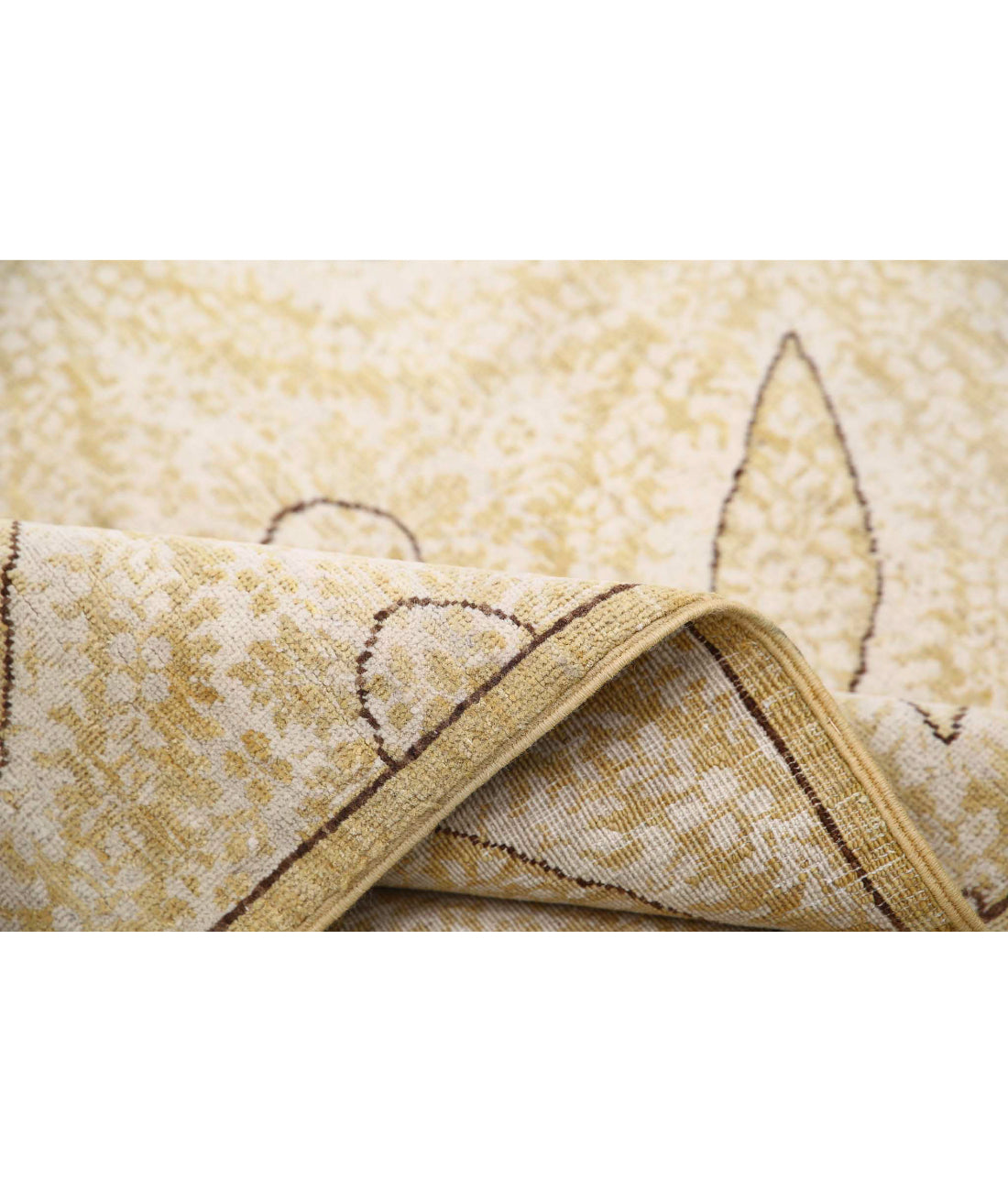 Artemix 8'1'' X 9'8'' Hand-Knotted Wool Rug 8'1'' x 9'8'' (243 X 290) / Gold / Ivory