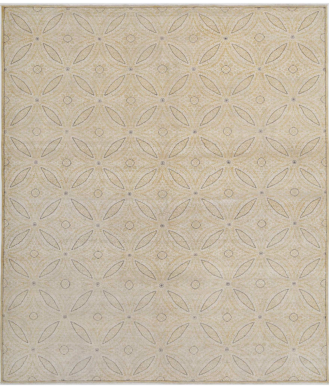 Artemix 8'1'' X 9'8'' Hand-Knotted Wool Rug 8'1'' x 9'8'' (243 X 290) / Gold / Ivory