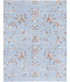 Artemix 8'11'' X 11'7'' Hand-Knotted Wool-Silk Rug 8'11'' x 11'7'' (268 X 348) / Blue / Red