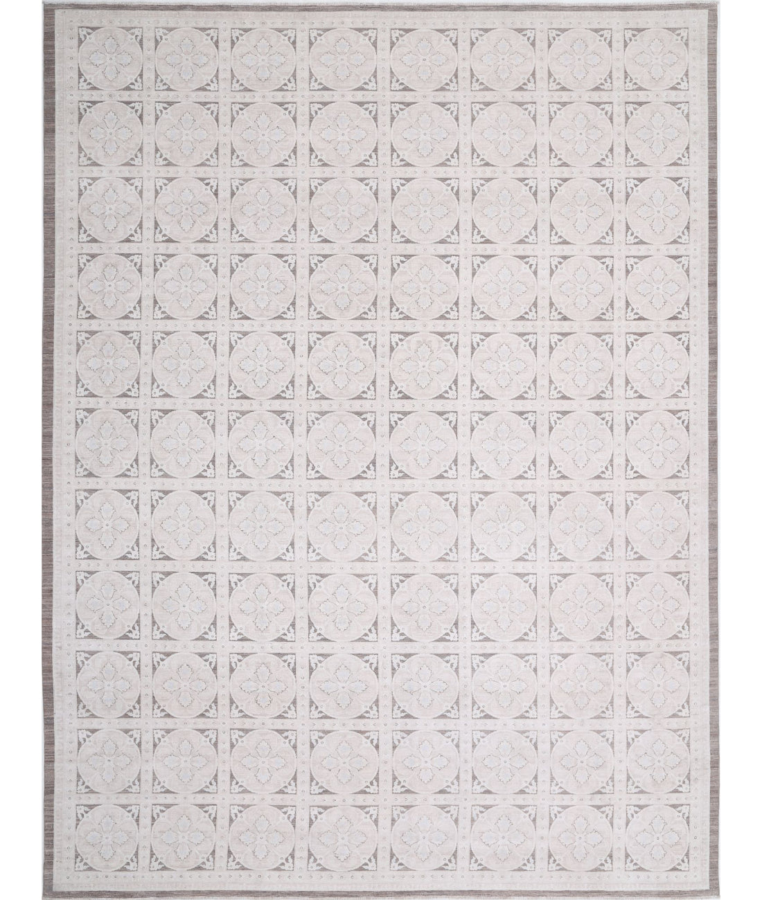 Artemix 12'10'' X 17'1'' Hand-Knotted Wool Rug 12'10'' x 17'1'' (385 X 513) / Taupe / Ivory