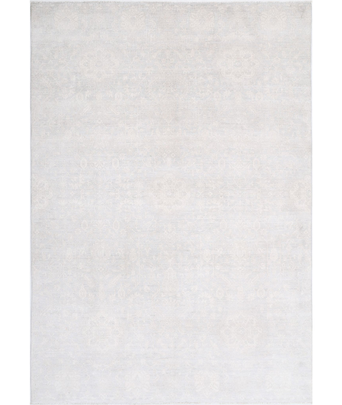 Artemix 6'8'' X 9'6'' Hand-Knotted Wool Rug 6'8'' x 9'6'' (200 X 285) / Grey / Ivory