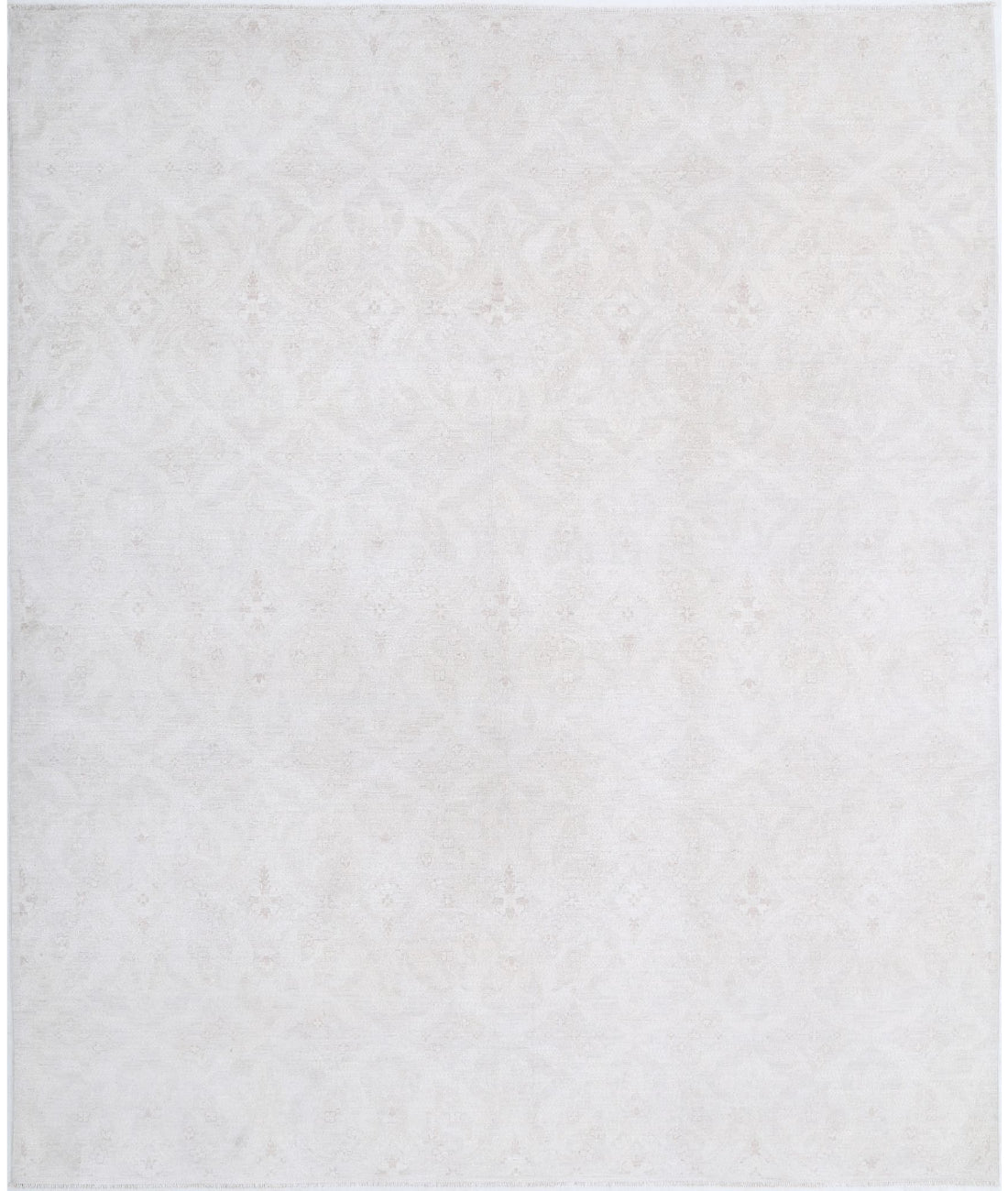 Artemix 8'1'' X 9'9'' Hand-Knotted Wool Rug 8'1'' x 9'9'' (243 X 293) / Ivory / Ivory